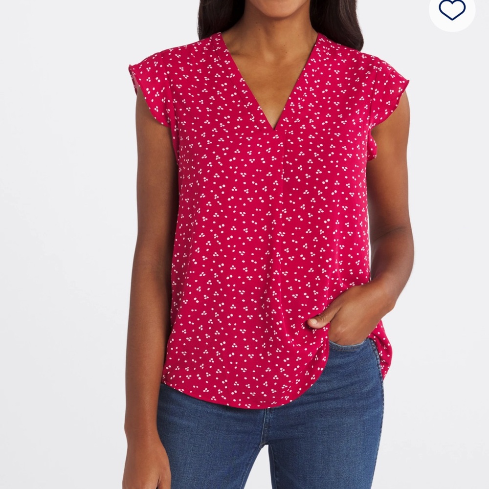 Women's Flutter Sleeve Blouse